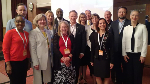 Physiotherapists at World Health Professions Regulation conference