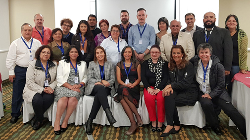 Representatives of WCPT’s member organisations in the region 
